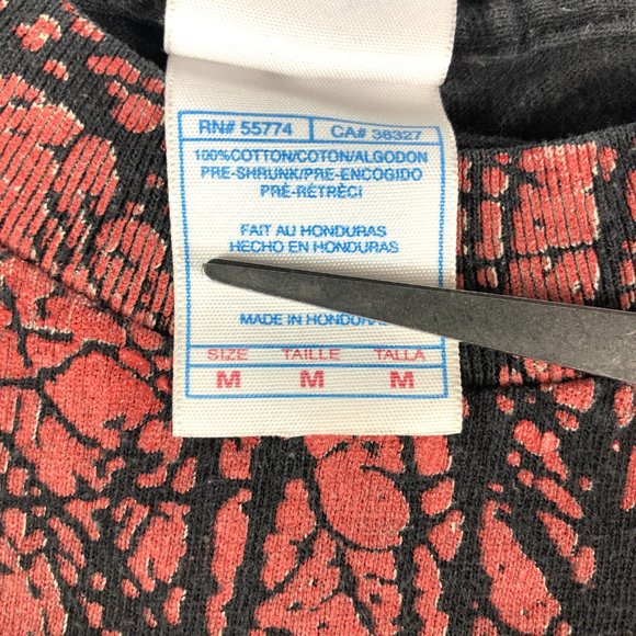 Lamb Of God Shirt Men's Medium Black Red Graphic Print Short Sleeve Band Music - Picture 6 of 11